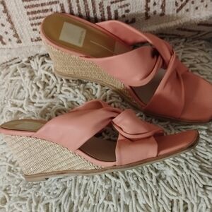 Dolce Vita Neka Coral Twist Sandal Wedges